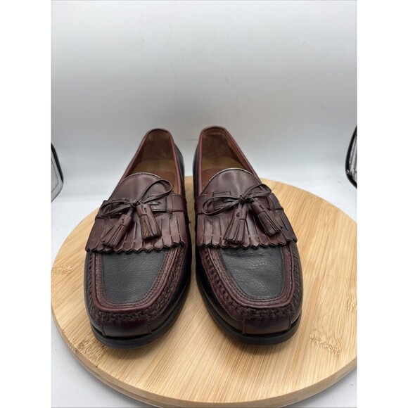Johnston & Murphy Aragon II Kiltie Tassel Loafers Men’s 9M 2-Tone Black Mahogany main image 5